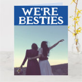BESTIES BFF LIKE LUCY & ETHEL HELLO GREETING CARD カード (黄色い花)