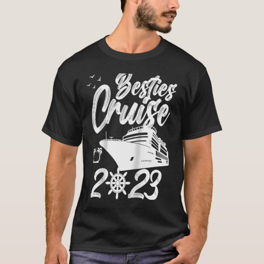 Besties Cruise Trip 2023 Travel Besties Trip Cruis Tシャツ (正面)