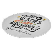 Besties for Life BFF Friends Forever Gift カッティングボード (角)