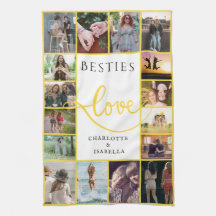 Besties Forever 16-Photo Collage with names