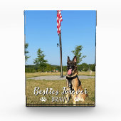 Besties Forever、BFF写真、可愛モダンいカスタム フォトブロック (正面)