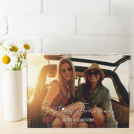 Besties Forever、BFF写真、可愛モダンいカスタム フォトブロック