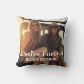 Besties Forever, BFF 2カスタムの写真モダン，かわいい クッション (正面)