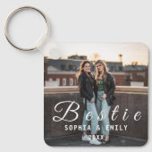 Besties Forever – Custom Photo Collage Keychain キーホルダー (正面)