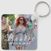Besties Forever – Custom Photo Collage Keychain キーホルダー (裏面)