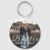 Besties Forever – Custom Photo Collage Keychain キーホルダー (正面)