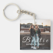 Besties Forever – Custom Photo Collage Keychain キーホルダー (正面)
