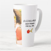 Besties Friendsフォトガールズガールフレンド幼少期 カフェラテマグ (右アングル)