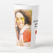 Besties Friendsフォトガールズガールフレンド幼少期 カフェラテマグ (正面)