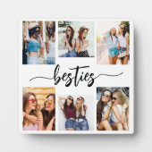 Besties Friends 6 Photo Collage Keepsake フォトプラーク (正面)