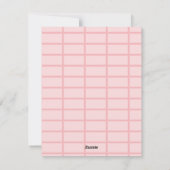 Besties Galentineの一日のグリーティングカード シーズンカード (裏面)