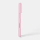 Besties meilleures amies fond rose pastel prénoms iPhone 16ケース (右側面)