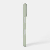 Besties meilleures amies fond vert sauge prénoms iPhone 16ケース (右側面)