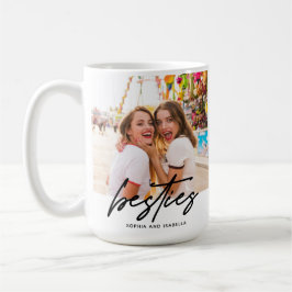 Besties Names 最高の Friends Photo コーヒーマグカップ