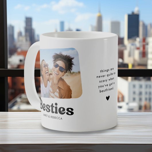 Besties Personalized Friendship Gift コーヒーマグカップ
