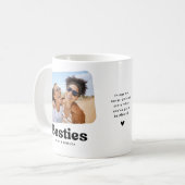 Besties Personalized Friendship Gift コーヒーマグカップ (正面左)