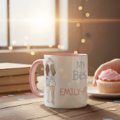 Besties Personalized Mug A Perfect Gift with a Pe マグカップ