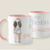 Besties Personalized Mug A Perfect Gift with a Pe マグカップ