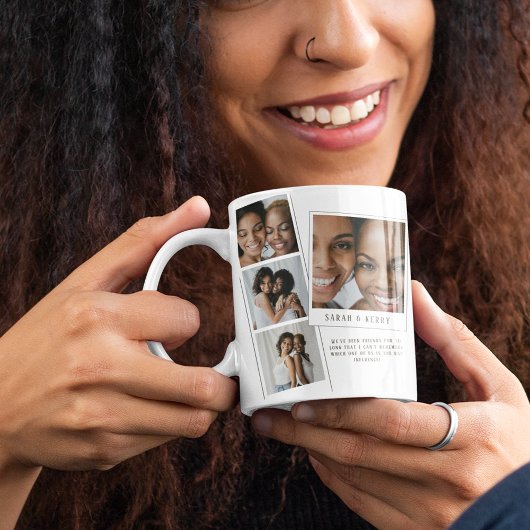 Besties Photo Collage Friend Mug コーヒーマグカップ