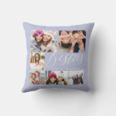 Besties Script BFFs Heart 6 Photo Grid クッション (裏面)