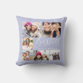 Besties Script BFFs Heart 6 Photo Grid クッション (正面)