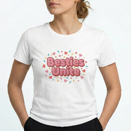 Besties Unite Y2K Friendship BFF Matching T-Shirt Tシャツ