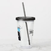 Bestmanの青及び黒い水及び飲み物 アクリルタンブラー (左)