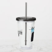 Bestmanの青及び黒い水及び飲み物 アクリルタンブラー (右)