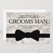 Bestman Marble backとしてサービスが要求される 招待状 (正面/裏面)