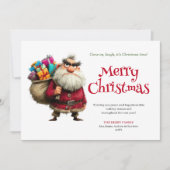 Bestseller funny Santa digital Xmas greeting card シーズンカード (正面)