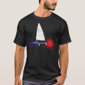 -Bestseller- Laser Class Sailing - laser dinghy Es Tシャツ (正面)