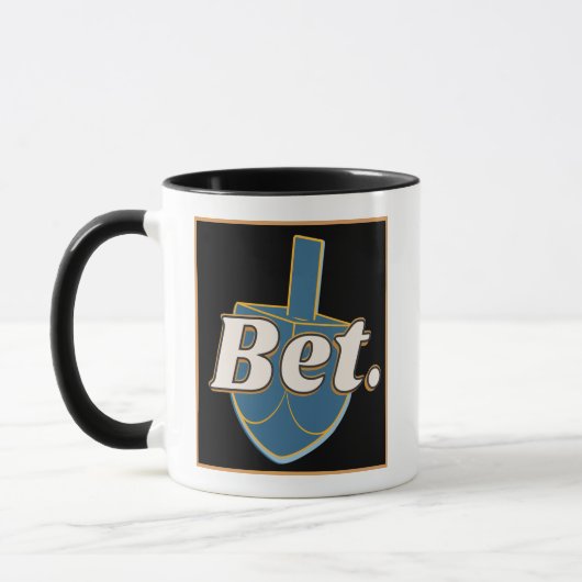 Bet. Hanukkah Dreidel Gimel Joke Gift Gen Z Alpha  マグカップ (左)