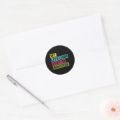 Bet Let's Learn Stuff Or Whatever 面白いバックトゥスクールTシャツ ラウンドシール (封筒)