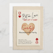 Bet on Love Casino Bachelorette Invitation 招待状 (正面/裏面)