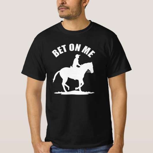 Bet On Me – 競馬フード付きスウェットシャツ Tシャツ (正面)
