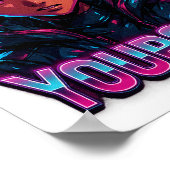 Bet on Yourself Cyberpunk Anime PNG - Transparent ポスター (角)