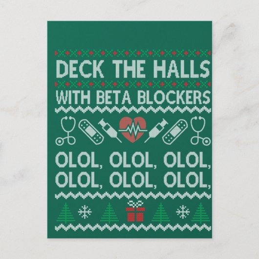 Beta Blockers OLOLでホールをデッキ ポストカード (正面)