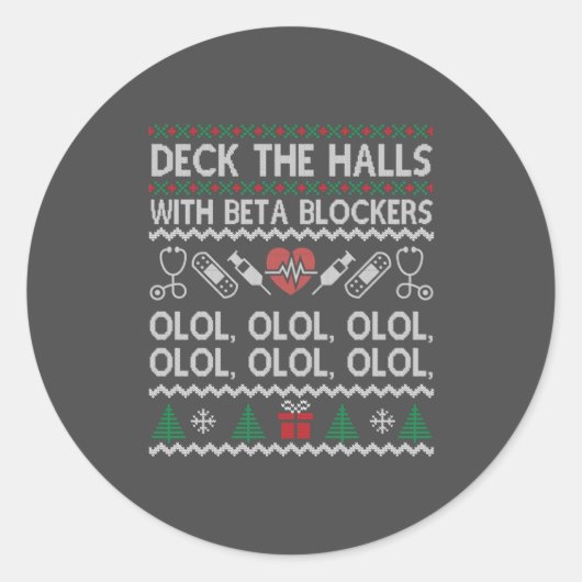Beta Blockers OLOLでホールをデッキ ラウンドシール (正面)