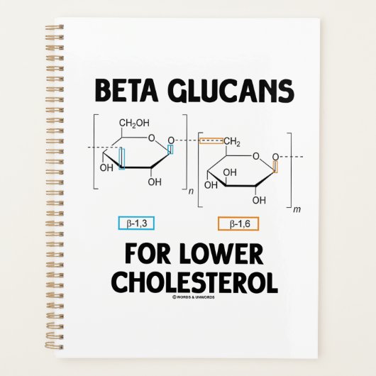 Beta Glucans For Lower Cholesterol Molecule プランナー手帳 (正面)
