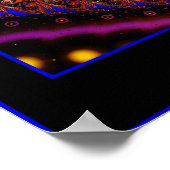 Beta Lyraeポスター – 青縁ど ポスター (角)