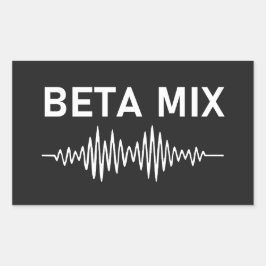 Beta Mix – オーディオ波形V2 長方形シール