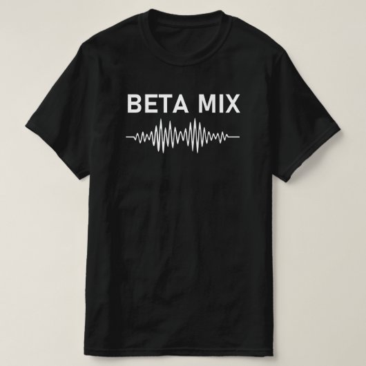 Beta Mix – オーディオ波形V2 Tシャツ (デザイン正面)