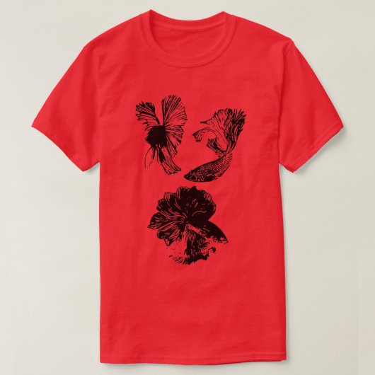BetaFishラベンダー Tシャツ (デザイン正面)