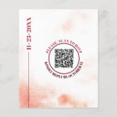 BetaRanch QrコードジャパンディBUDGET結婚式招待状 (裏面)