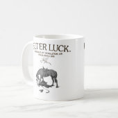 BET'ERの運B/Wのマグ コーヒーマグカップ (正面左)