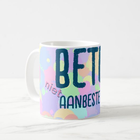 Beter niet aanbesteden コーヒーマグカップ (正面左)