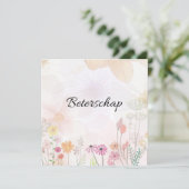 Beterschapskaart met bloemen (vierkant) シーズンカード (スタンド正面)