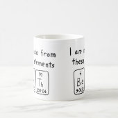 Bethの周期表の名前のマグ コーヒーマグカップ (中央)