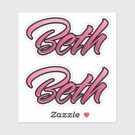 Beth faded pink Aufkleber Sticker Stickerset シール (シート)