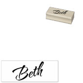 Beth name cursiveスクリプトフォント ラバースタンプ (押印)